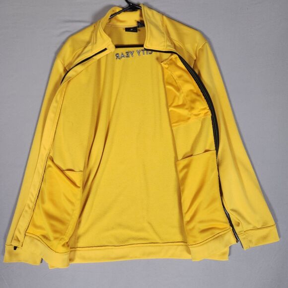 Aramark City Year Jacket Large Yellow Full Zip Fleece Zip Pockets - Picture 3 of 7